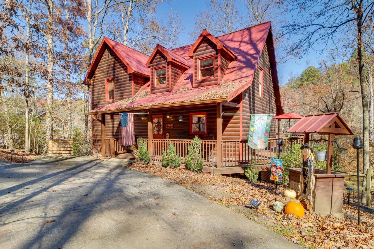 Riverfront Cabin With Wraparound Decks And Fire Pit! Ellijay Exterior foto